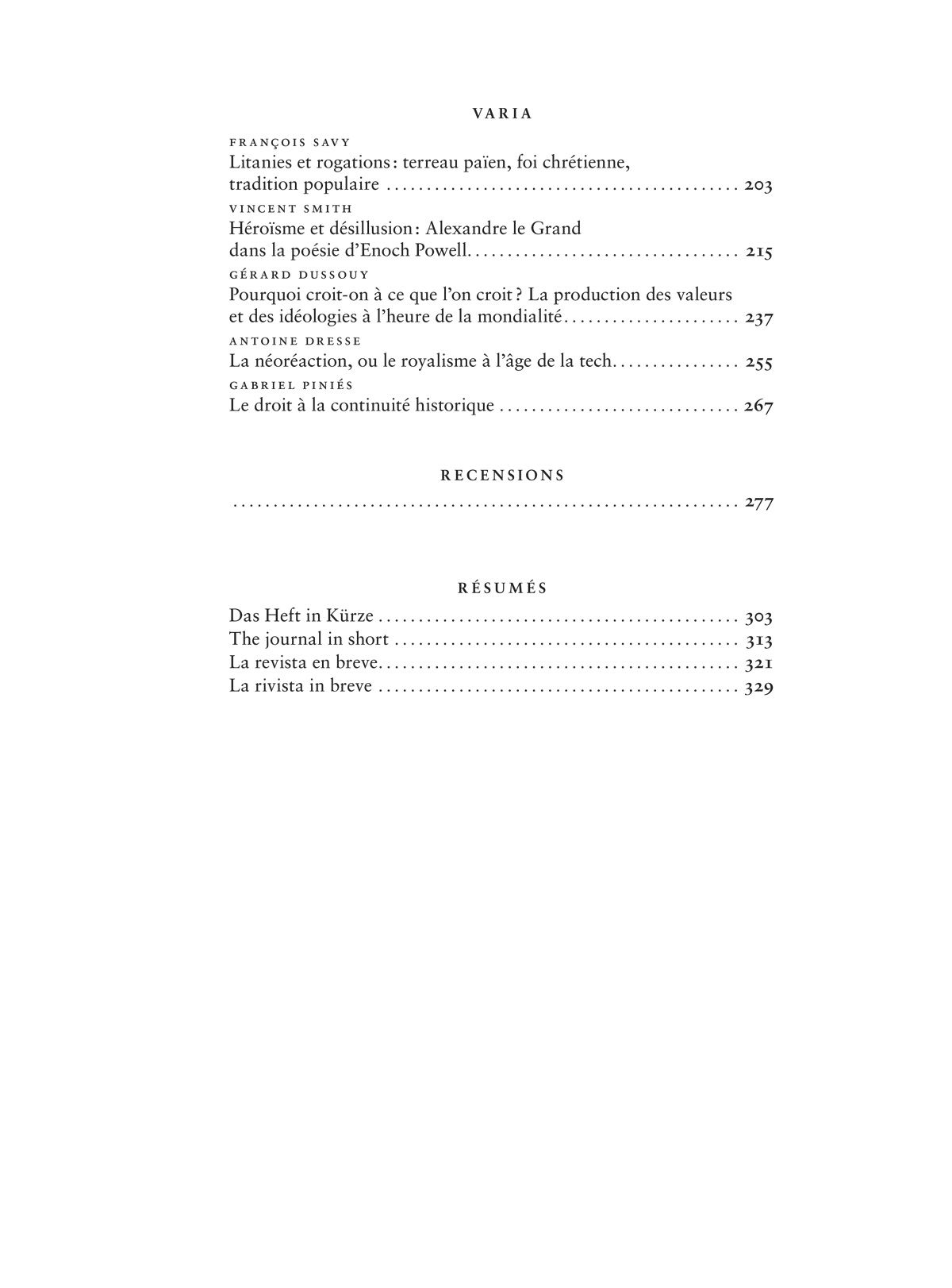 Cahier d'études pour une pensée européenne n°3