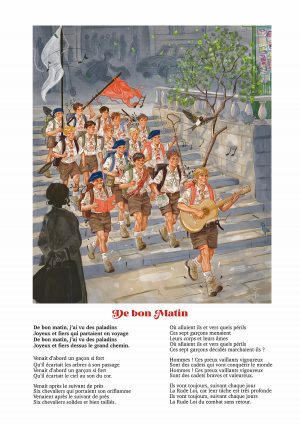 De bon matin. Poster décliné du tirage d’art de Lore de l’Aurore