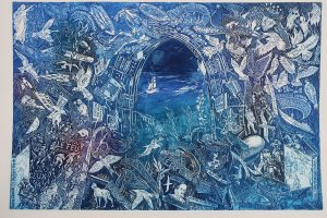 La Bibliothèque. Tirage d'art de Paul Kichilov