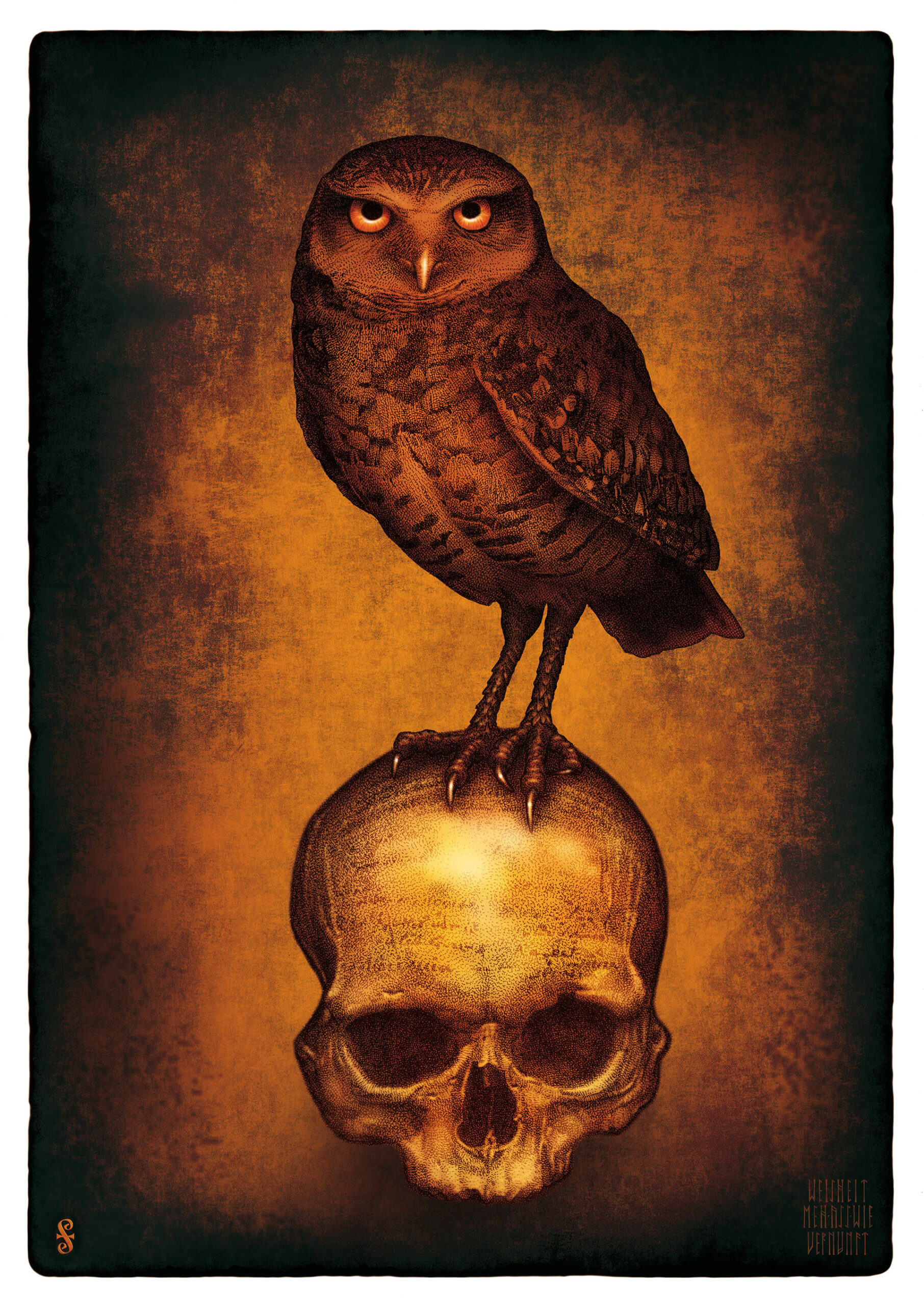 Poster « Weisheit meh als wie Vernunft (La sagesse plutôt que la raison) » de Éric Heidenkopf